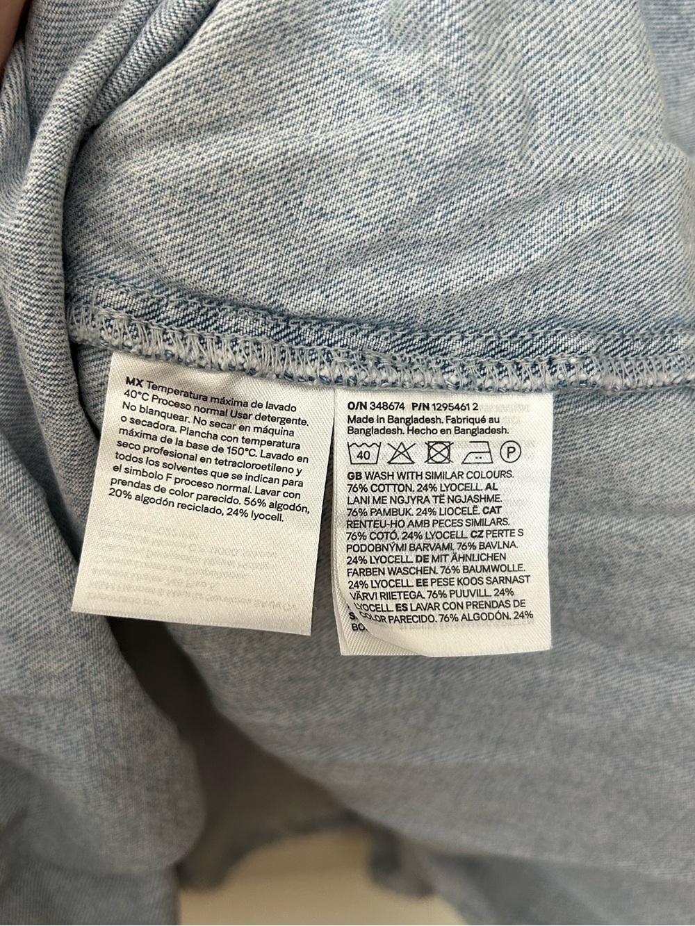 H&M Divided blue denim cotton dress - Picture 3 of 5